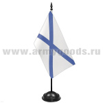 Флажок настол. на подставке (10х20 см) Андреевский