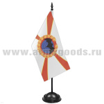 Флажок настол. на подставке (10х20 см) Военной разведки РФ (летучая мышь)