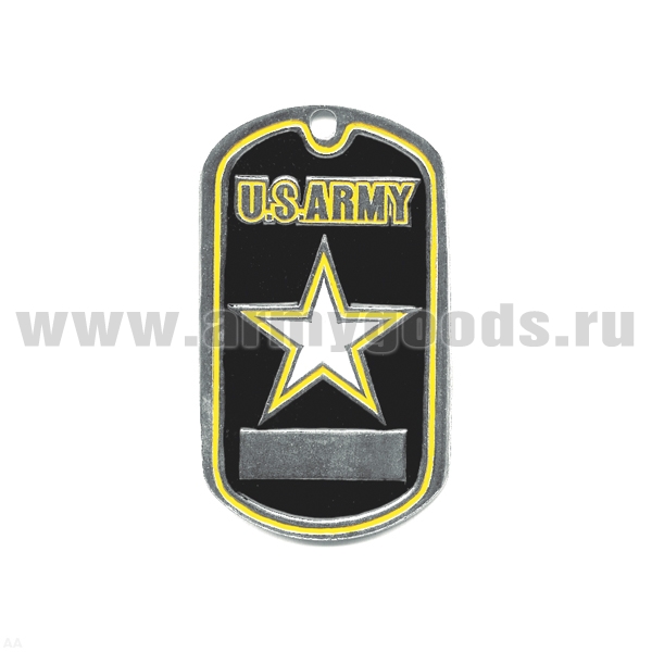 Жетон (нерж. ст., эмал.) U.S. Army (звезда)
