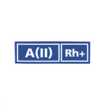 Нашивка на грудь пластизол. Гр. кр. А (II) положит. (голуб.)