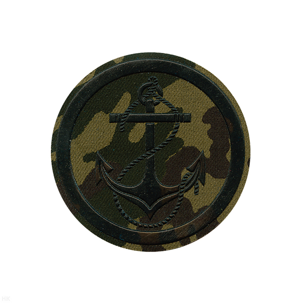 Шеврон пластизолевый Штат МП (d = 8,5 см) "флора"