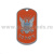 Жетон (нерж. ст., эмал.) U.S. Navy (ВМФ) красн. фон