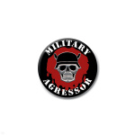 Значок сув. пласт. мал. Military agressor