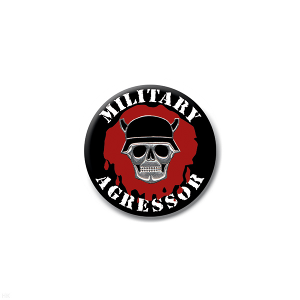 Значок сув. пласт. мал. Military agressor
