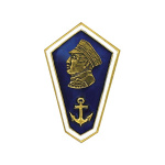 Значок мет. Гробик НВМУ (с накладкой)