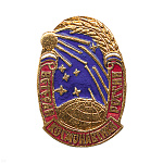 Значок мет. Ветеран космонавтики России, гор. эм.