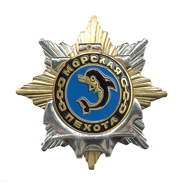 Значок мет. Орден-звезда МП (дельфин)