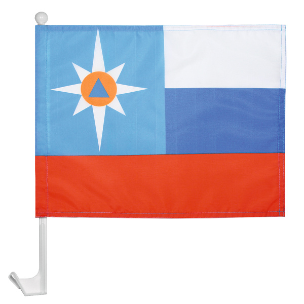 Флажок на автомобильном флагштоке МЧС (представительск.)