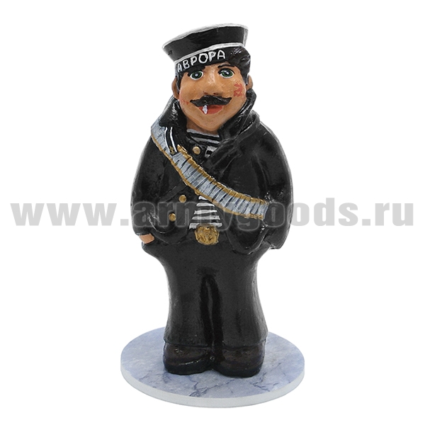 Фигурка гипсовая Революционный матрос (на подставке, в цилиндрич. упаковке)