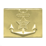 Бляха на солд. ремень жестяная (тонкая лат.) ВМФ (якорь со звездой)