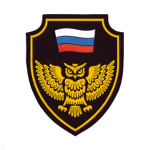 Шеврон пластизолевый (щит с совой и флагом)