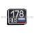 Шеврон вышит. 178 RUS (на липучке)