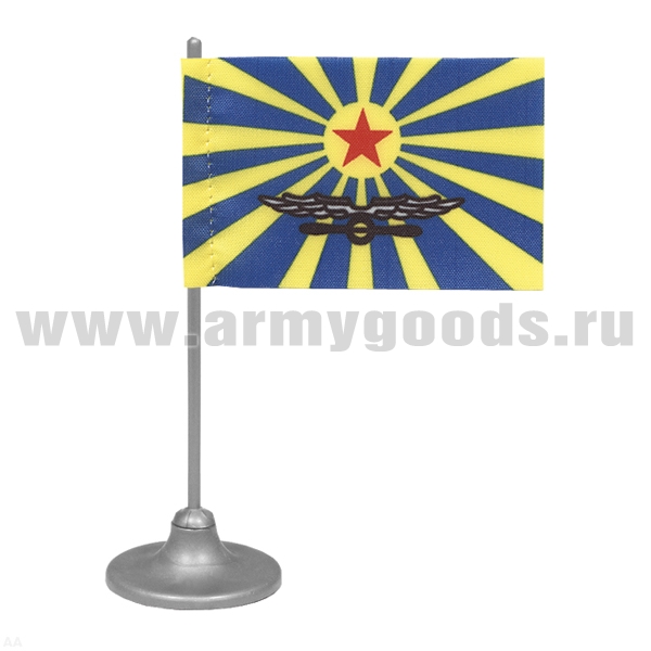 Флажок миниат. на подставке с липуч. (4,5х7 см) ВВС СССР