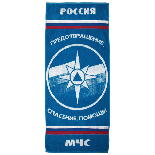 Пол-це махровое МЧС (предотвращение, спасение, помощь!) (50x90 см)