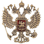 Накладка с отверстиями для крепления Орел РФ (литье, d = 7,5 см)
