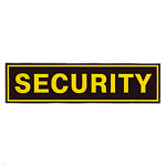 Нашивка на спину пластизол. Security
