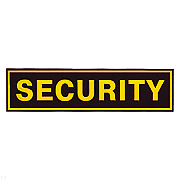Нашивка на спину пластизол. Security
