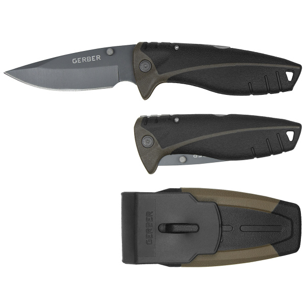 Нож GERBER HUNTING раскладной в пластиковых ножнах (116) общая длина 21 см