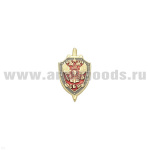 Значок мет. ФСБ РФ (щит и меч) h=2.2 миниатюрн. (цветн), на пимсе