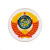 Шеврон вышит. Герб СССР белый (d = 12 см)
