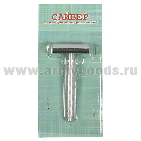 Бритвенный станок двухлезвийный (с мет. ручкой)