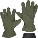 Перчатки тканевые зимние оливковые (утепл. флисом)