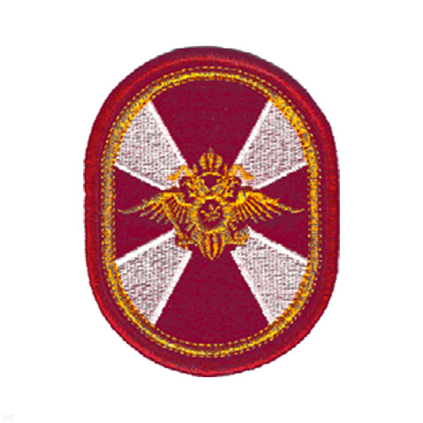 Шеврон вышит. ВВ (овал) люрекс
