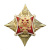 Значок мет. Герб РФ на звезде (лат.)