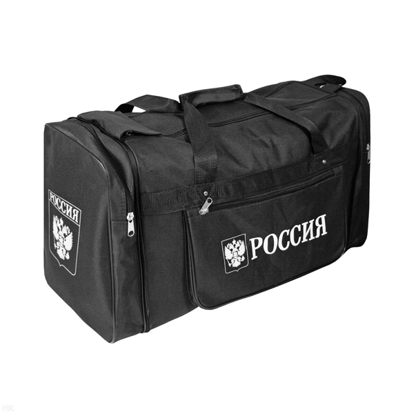 Сумка складная (твердая ткань) большая 60 л черная Россия