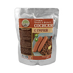 Консервы обеденные Сосиски с гречей (250 г) (готовое блюдо в фольге) до 07.2025 и ранее