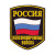 Шеврон пластизолевый Россия ЖДВ (5-уг. с флагом)