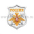 Шеврон вышит. на парад Россия ВМФ (белый фон) люрекс