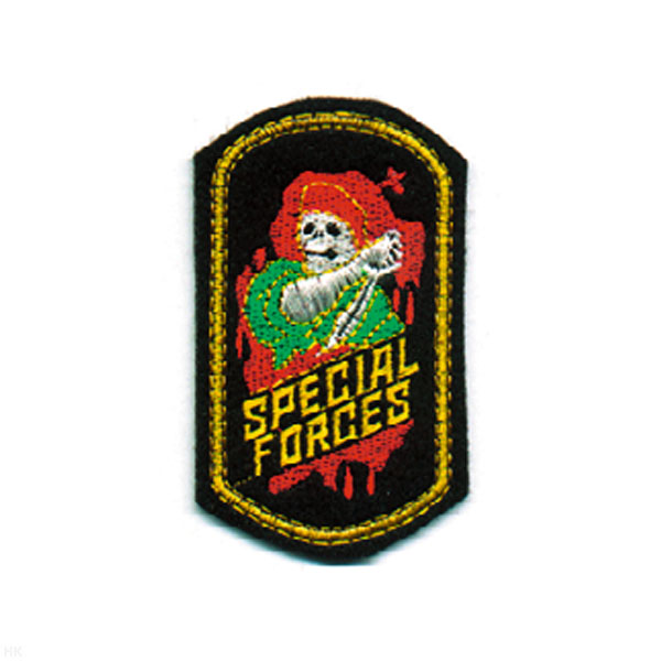 Нашивка вышит. Special forces (скелет в крапов. берете с кинжалом)