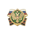 Основание к медали ДМБ (орел РФ на зел фоне, ленты)