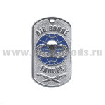 Жетон (нерж. ст., эмал.) Air borne troops (парашют)