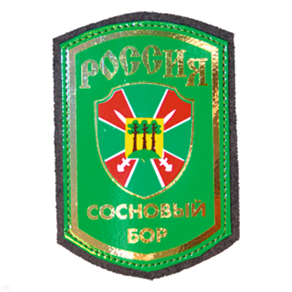 Шеврон фольга Россия Сосновый Бор (ПО)