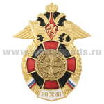 Значок мет. ВВС (серия Россия (красный крест в венке) ст/обр