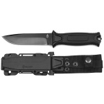 Нож GERBER в пластиковых ножнах (черный) BG 0871214 B (1500H) общая длина 25 см