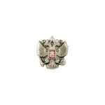 Значок мет. Орел РФ (серебр.) мал., на пимсе