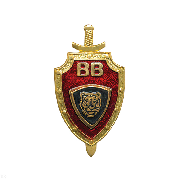 Значок мет. ВВ Тигр (серия красн. щит ВВ)