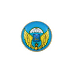 Значок мет. 76 гв. ВДД (мал., круглый, смола, на пимсе)