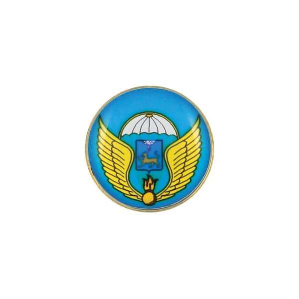Значок мет. 76 гв. ВДД (мал., круглый, смола, на пимсе)