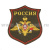 Шеврон вышит. на парад Россия Сухопутные войска (оливковый фон) люрекс
