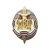 Значок мет. МВД Почетный сотрудник (меч и лента) лат.