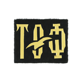 Погончики ТОФ (на черном фоне, без канта) с чайкой