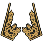 Орнамент канит. (3% золото) на тужурку ВМФ адмиральский (черный фон)