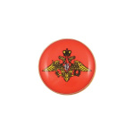 Значок мет. Орел РА (мал., круглый, смола, на пимсе)