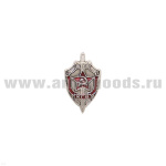 Значок мет. КГБ (щит и меч) h=2.2 миниатюрн. (серебр.) на пимсе